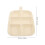 Multi-Compartment Food Tray Kitchen Storage Organizer 3Pcs Plastic Tray 2