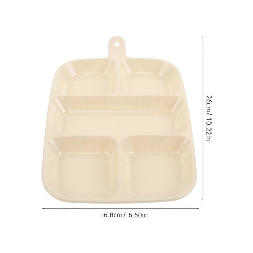 Multi-Compartment Food Tray Kitchen Storage Organizer 3Pcs Plastic Tray 1