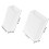 Immune Drilling 2Pcs Shower Razor Holder for Bathroom Storage White Plastic 4