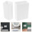 Immune Drilling 2Pcs Shower Razor Holder for Bathroom Storage White Plastic 5