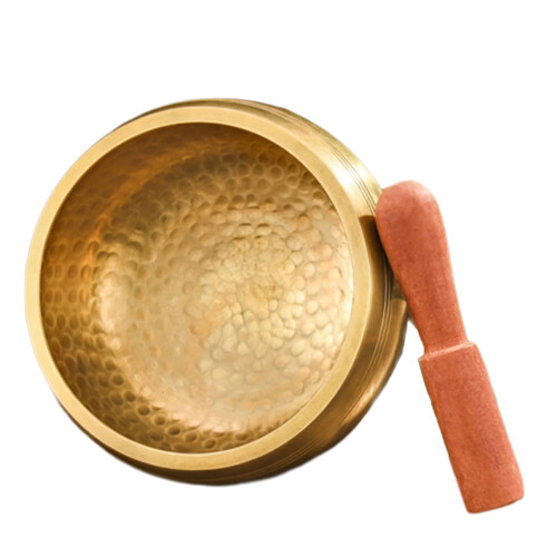 Prayer Bowl Brass Texture Suitable for Sound Healing-11cm