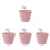 Plastic Wall Hanging Basket for Bathroom Storage Organizer 4Pcs Pack 2