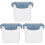 Clear Yogurt Storage Container Plastic Box for Storage 3Pcs Kitchen Organizer 2