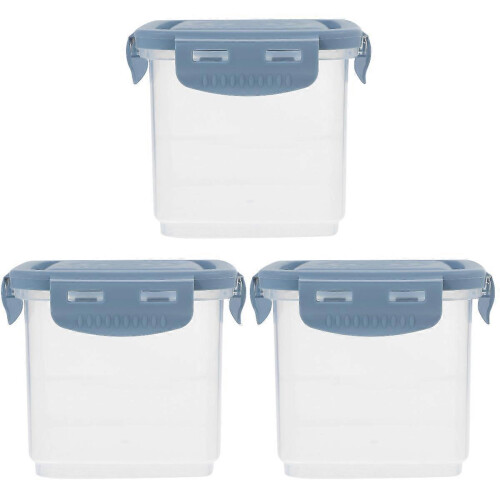 Clear Yogurt Storage Container Plastic Box for Storage 3Pcs Kitchen Organizer 1