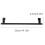Porte-serviettes mural en acier inoxydable 36 cm 4