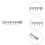 Self 6 Wall Hooks Rack Plastic Bathroom Door Hooks Rack Kitchen No Drill Organizer 5