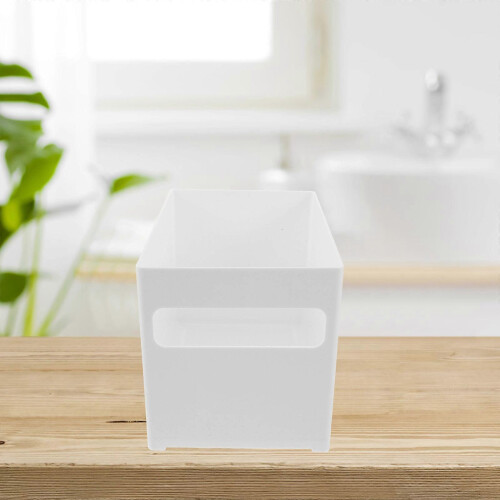 Kitchen Storage Bin Kitchen Organizer Pantry Organizer Bin Plastic White for Kitchen Organization 1Pack 1