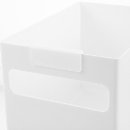 Kitchen Storage Bin Kitchen Organizer Pantry Organizer Bin Plastic White for Kitchen Organization 1Pack 2