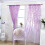 Voile Curtain Floral Pattern 100 x 270 cm 4