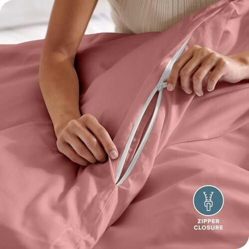 Premium microvezel dekbedovertrekset (queensize) 2