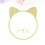 Acrylic wall mirror with wooden frame shaped like a kitten 3