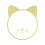 Acrylic wall mirror with wooden frame shaped like a kitten 4