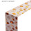 Chemin de table citrouille dorée 274 cm (108 pouces) en polyester automnal 2