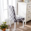 Huse de scaun elastice gri, set de 4, lavabile 3