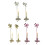 2Pcs Wall Sconces Candle Holders Metal Wall Decorations-Pink 3
