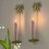 2Pcs Wall Mount Candle Holders Modern Wall Candle Sconces-Gold 7