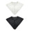 White Detachable Collar Half Shirt Accessory Elegant Lace-Black 6