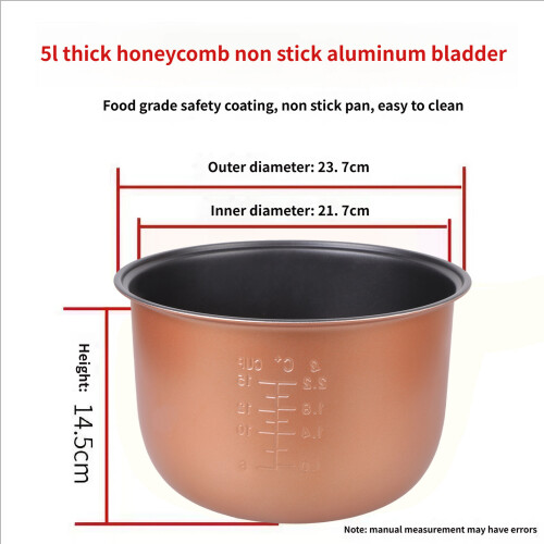 Electric Rice Cooker Liner Nonstick Cooking Pot Replacement-2L 2