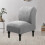 Housse de fauteuil sans accoudoirs en jacquard de polyester gris clair 3