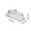 Glass Storage Container Lid Included Elegant Size Tray-amber 4