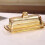 Glass Storage Container Lid Included Elegant Size Tray-amber 5