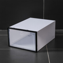 Boîte à chaussures transparente empilable – Plastique rigide, 12,2 x 8,27 x