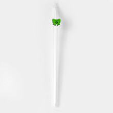 Paille en verre avec nœud papillon – 1 paquet
