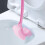 WC-harja kumilla ja viilloilla, pinkki 1