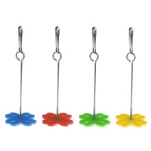 Fourchette Ă fruits perroquet en acier inoxydable avec crochet