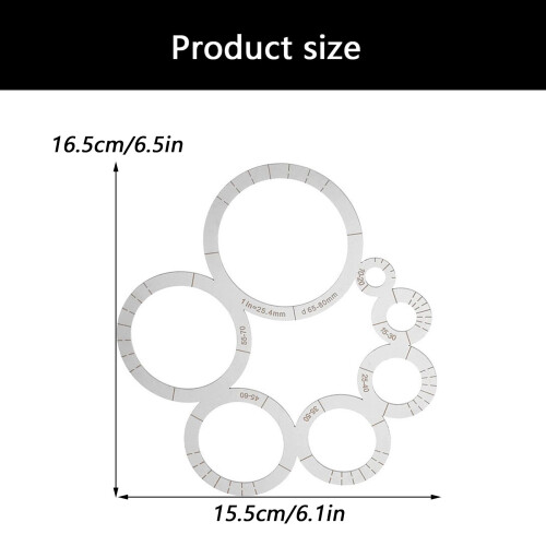 Round Corner Cutting Ruler for High Precisions Leather Cutting 2