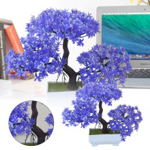 Crann Bonsai Saorga i bPota Glas Réalaíoch 1 phíosa