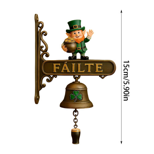 St. Patrick's Day Door Bell Decoration Green 15cm 2