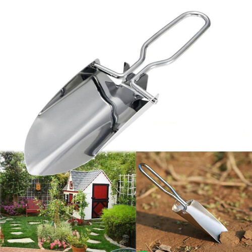 Pala de jardín plegable de acero inoxidable