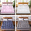 Full Mattress Pad Pillow Top Cotton Quilted Protector Coffee 1