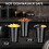 Black Plastic Cups 16 oz Heavy Duty 100 Pack 3