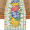 Chemin de table en lin avec œuf de Pâques, 33 x 274 cm 2