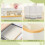 Panier à linge beige 145L à 3 compartiments avec couvercle 3