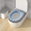 Housse de siège de toilette épaisse – Polyester doux, 4