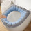 Housse de siège de toilette épaisse – Polyester doux, 5