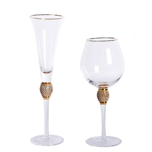 Flûtes à champagne à paillettes, lot de 2 2
