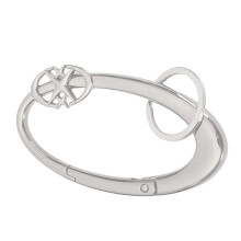 Zinc Alloy Keychain Unique Star Pattern Pendant for-steel color