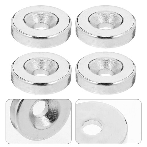6 Stück Neodym-Scheibenmagnete mit Löchern 2