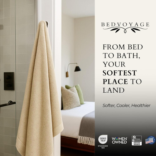 Asciugamano da bagno in viscosa di bambù e cotone 37x70 2