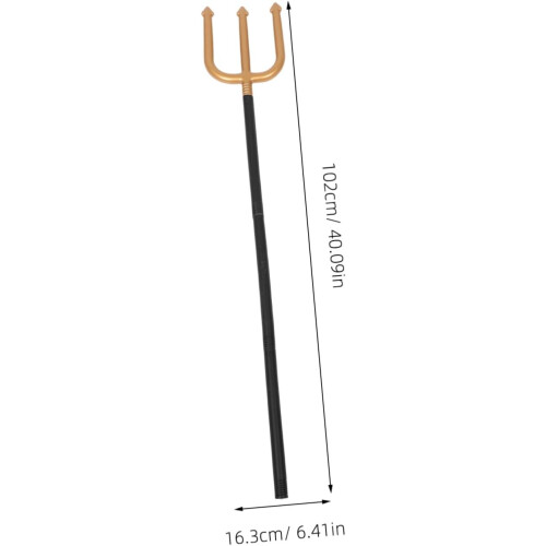 Halloween Devil Pitch Fork Prop Ρεαλιστικό Πλαστικό Αξεσουάρ Μεταμφίεσης 1