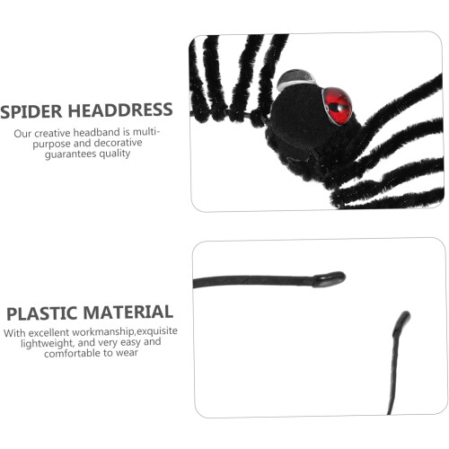 Κορδέλα μαλλιών με αράχνη για το Halloween, ελαφρύ, ανατριχιαστικό κόμμωση για πάρτι 2