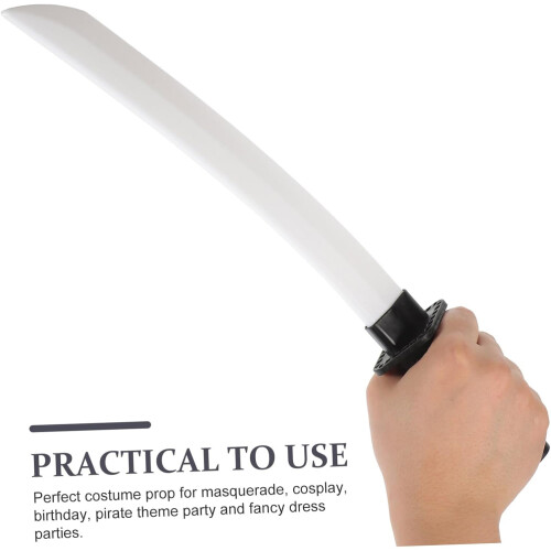 Cosplay Samurai Katana Πλαστικό Μαύρο Φορητό Στήριγμα για Κοστούμια και Παιχνίδια Ρόλων 1