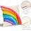 Fodere per cuscini arcobaleno, set da 2 (50x50 cm) 3