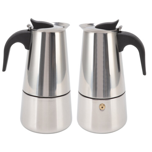 Cafetière électrique, acier inoxydable, ensemble de 3 pièces 2
