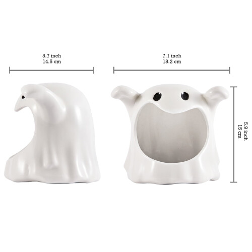Bico White Ghost Ceramic Candy Bowl 1