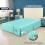 Saia para cama de casal tamanho Queen (60x80 polegadas) com queda de 16 polegadas, em microfibra escovada. 2